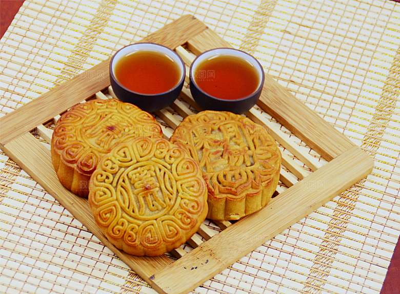 传统食品月饼摄影素材