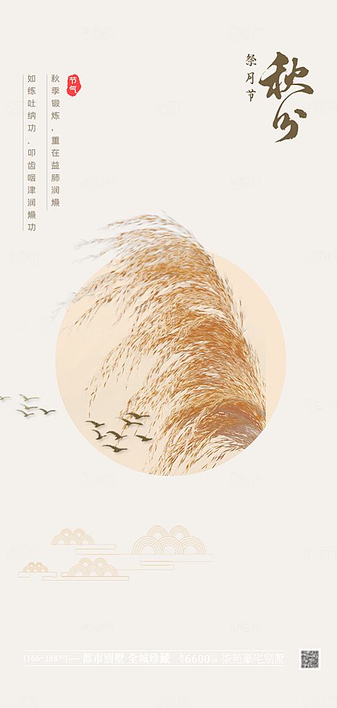 秋分二十四节气海报