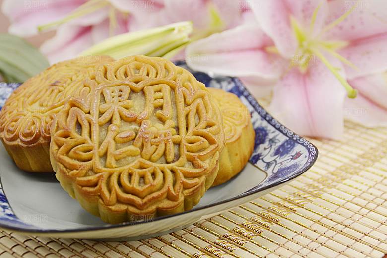 传统食品月饼摄影素材