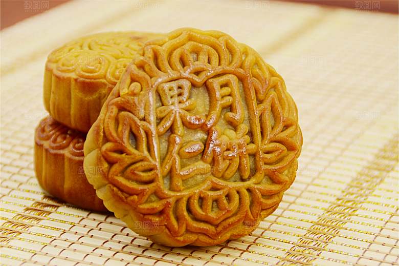 传统食品月饼摄影素材