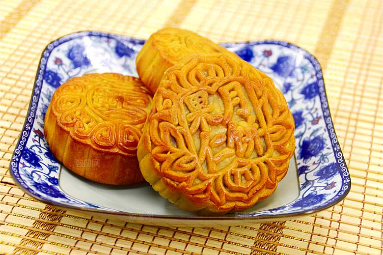 传统食品月饼摄影素材