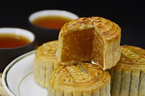 传统食品月饼摄影素材