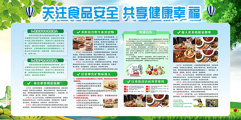 关注食品安全展板