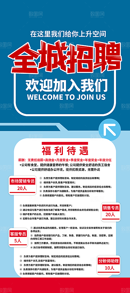 招聘招贤纳士海报