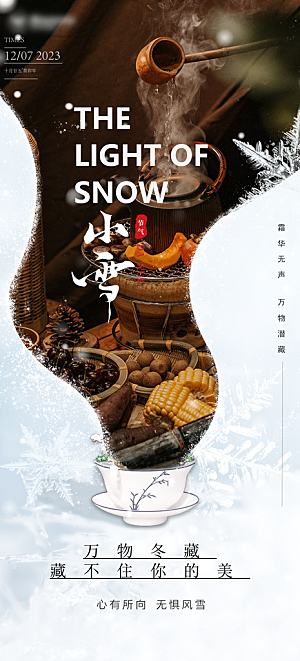 大雪冬天节气海报