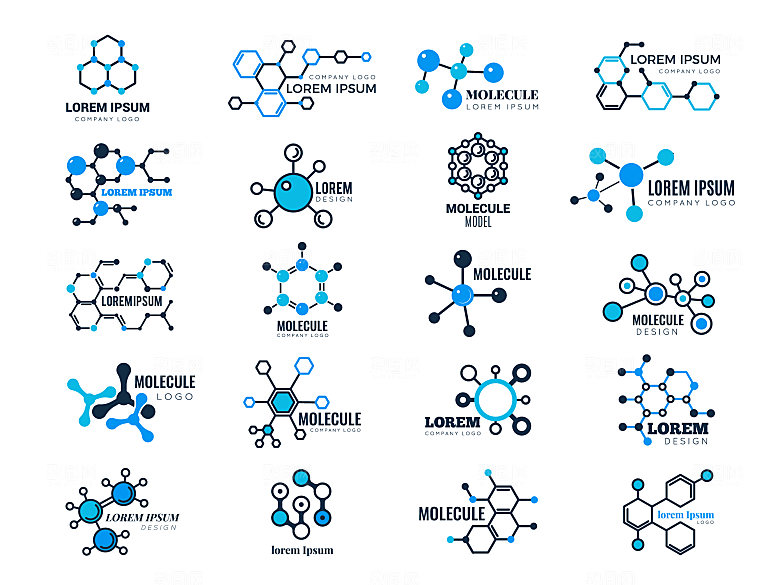 分子图谱卡通元素