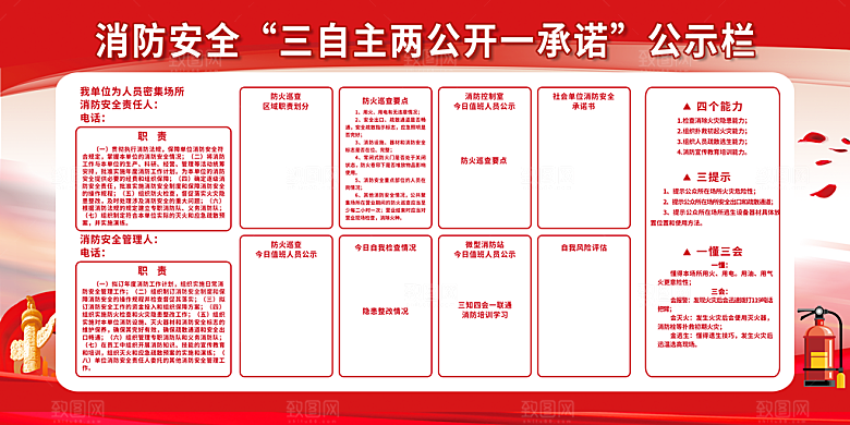 消防知识宣传展板