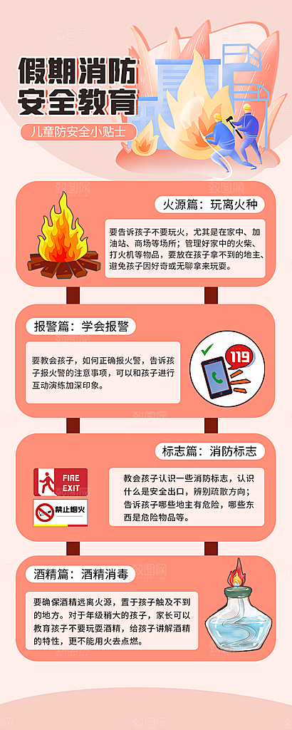 消防知识宣传展板