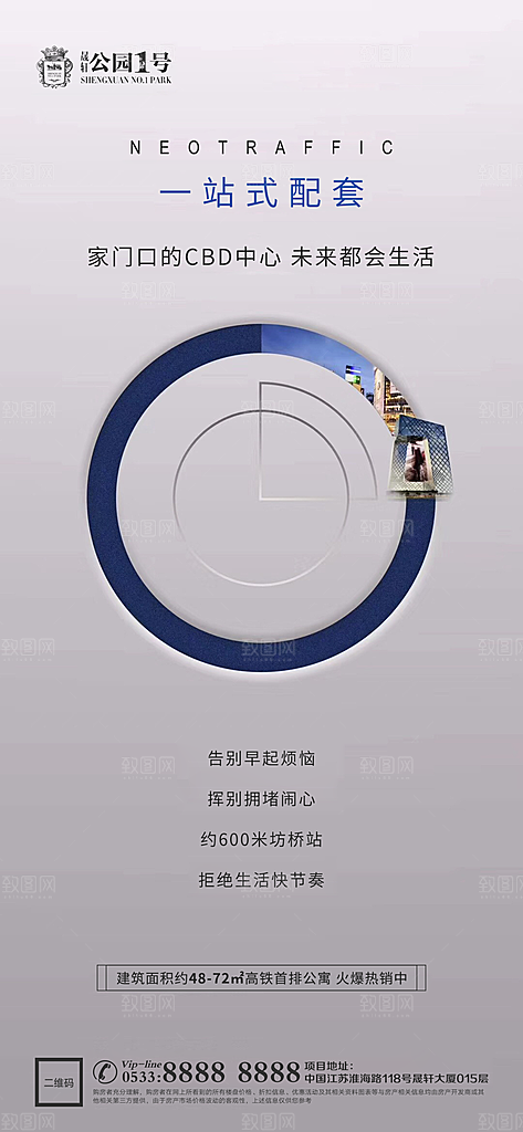 地产配套价值点品牌宣传海报