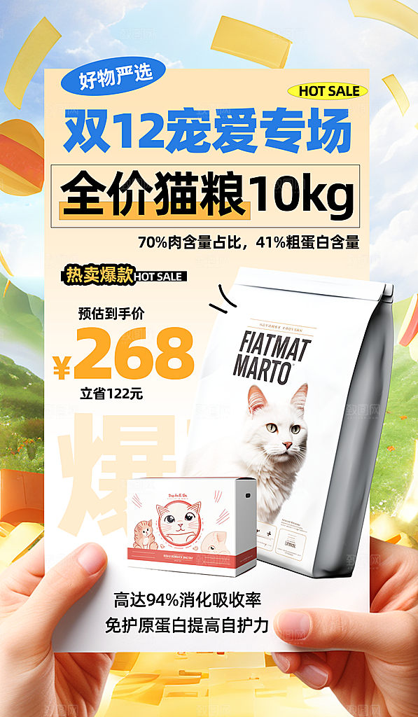 电商促销节双十二海报