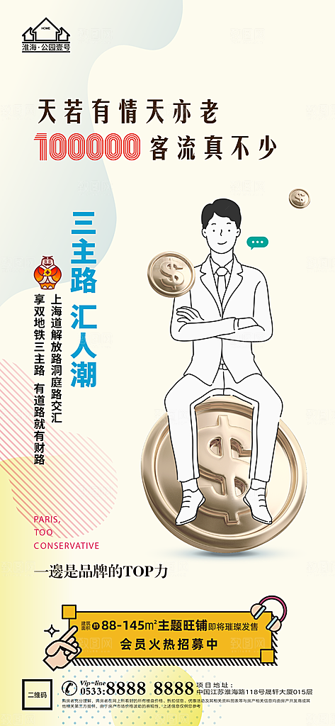 地产商业商场综合体宣传海报