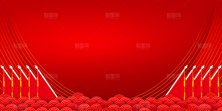 红色背景中国红党政