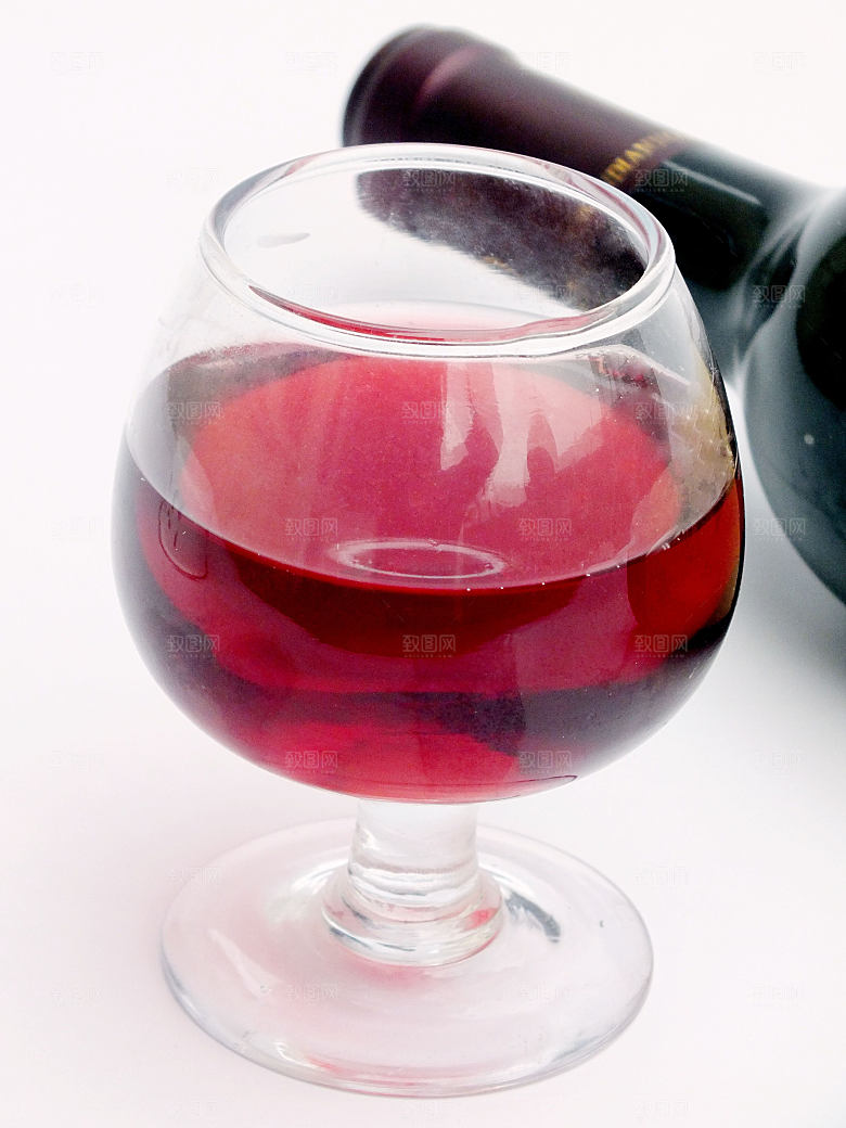 酒杯红酒特写 图片