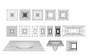 抽象创意三维几何矢量图案
