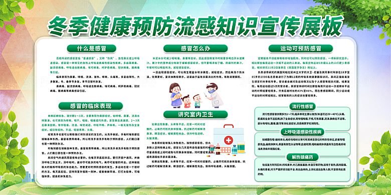 医疗健康科普展板