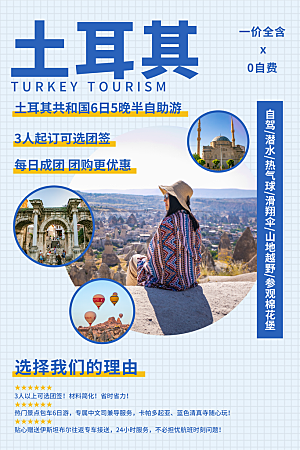 旅游土耳其旅游海报