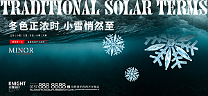 小寒大雪节气广告