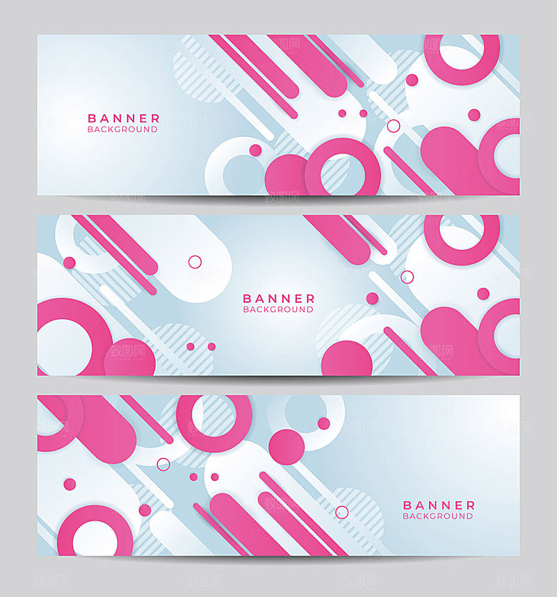 创意动感线条banner背景