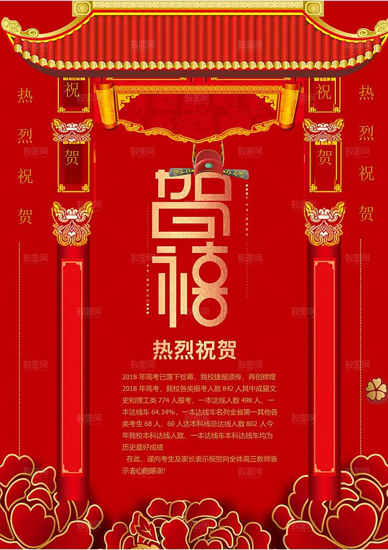 喜报战报捷报状元榜光荣榜
