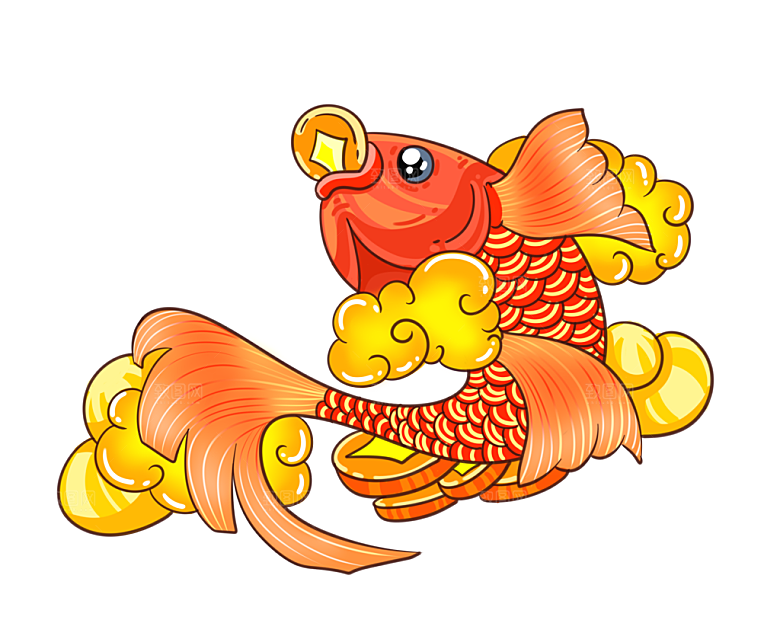 金灿灿的美丽锦鲤