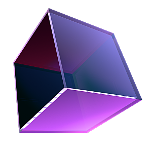 物体形状几何紫色透明实物免扣素材