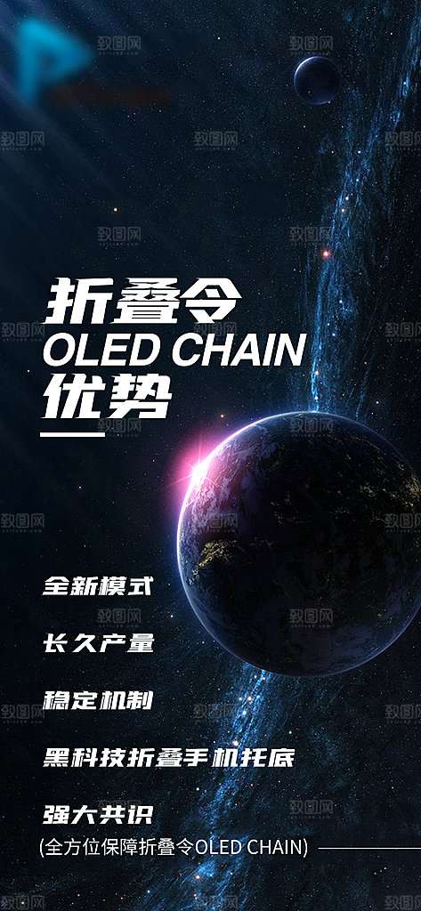 科技感科技风手机海报
