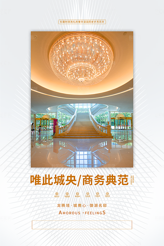 房地产商铺促销海报