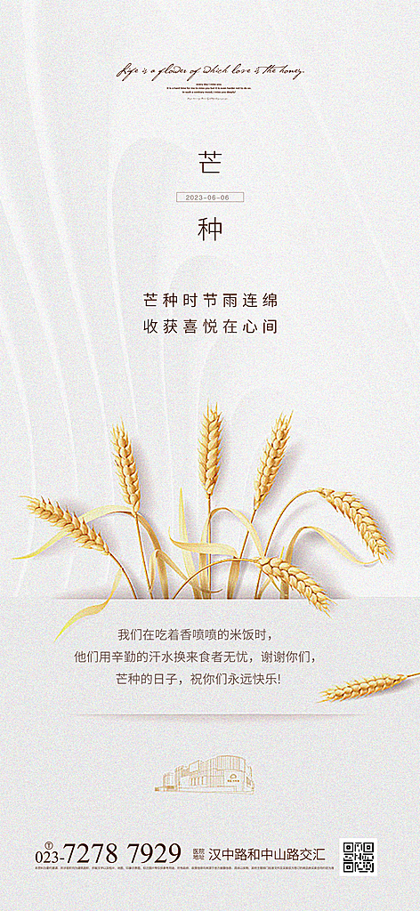 芒种节气海报设计