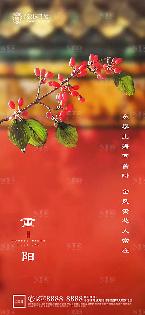 重阳节节日节气宣传广告