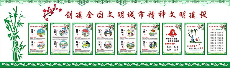 精神文明建设文化墙