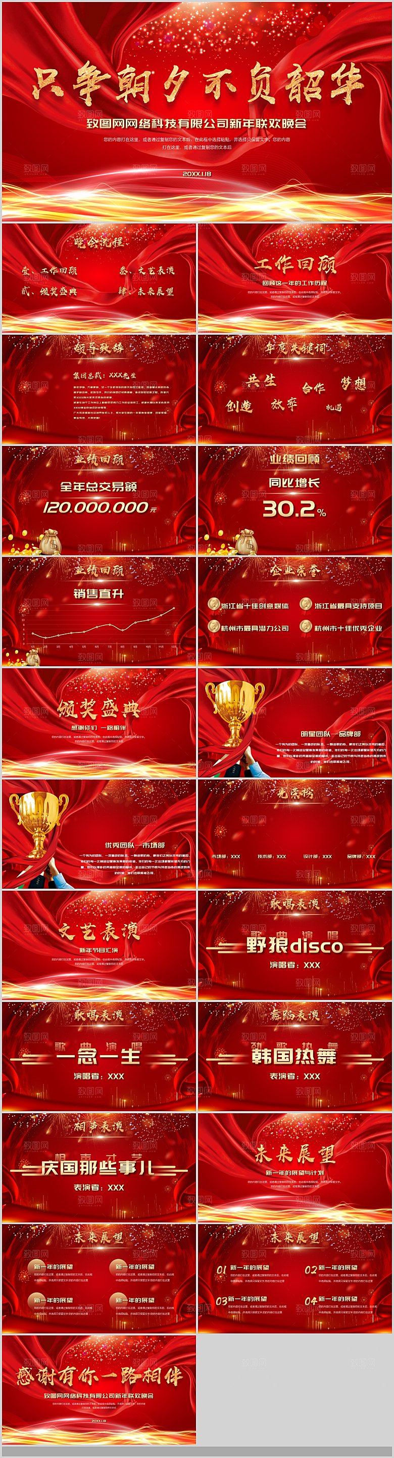 2024龙年年会表彰大会颁奖典礼PPT