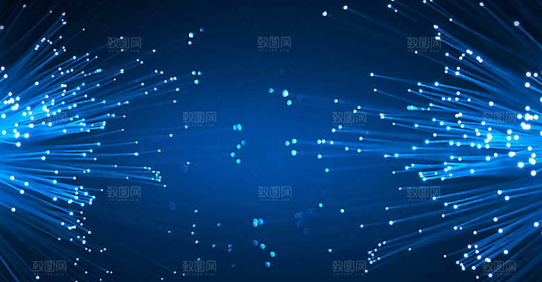 现代科技数据城市海报广告蓝色背景立体特效
