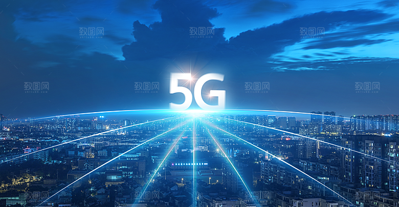 现代科技数据海报特效商务广告蓝色背景
