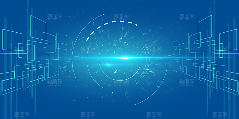 唯美个性光效背景海报现代科技线性广告特效
