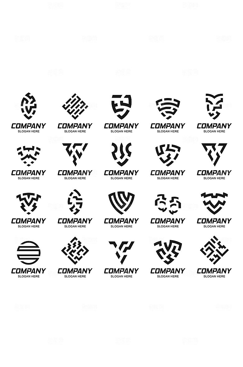 简约企业logo模板元素