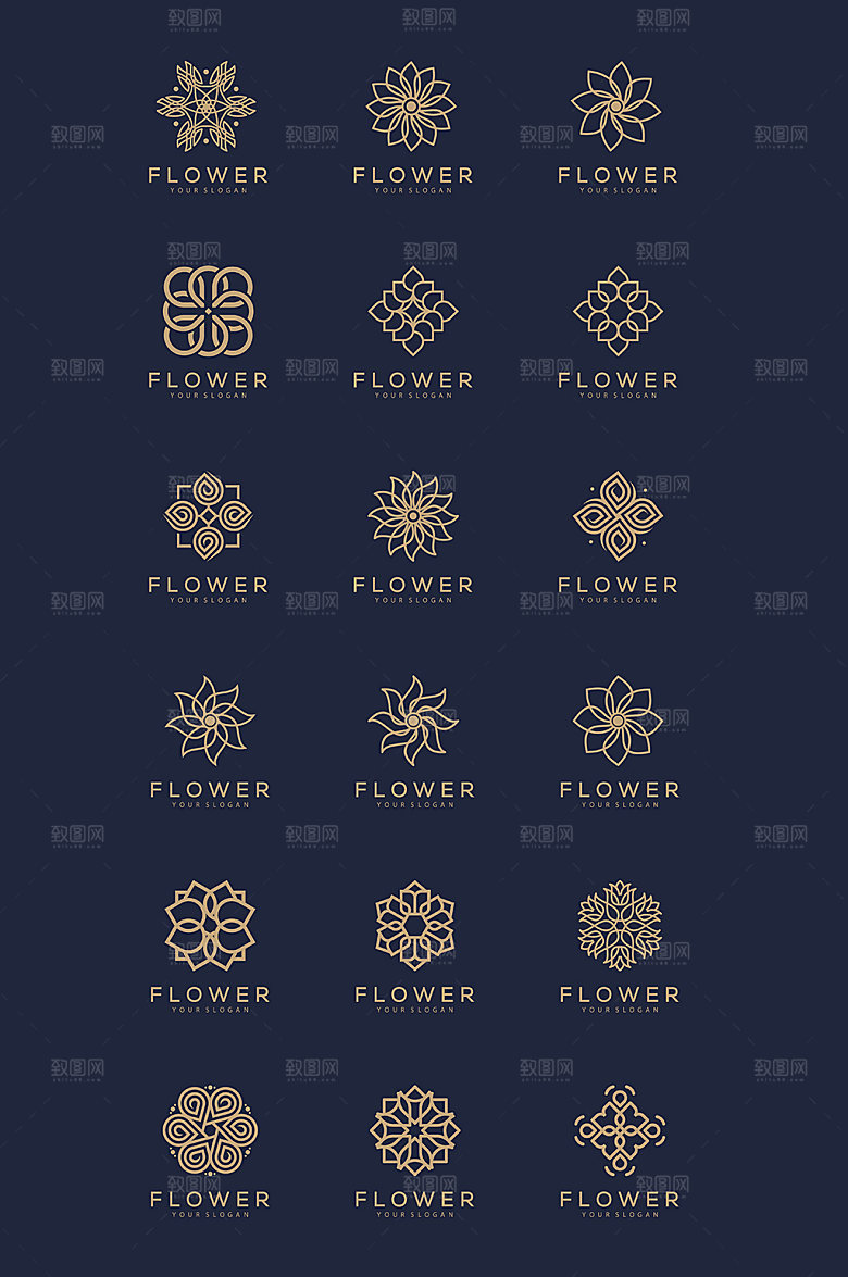古典风企业LOGO元素