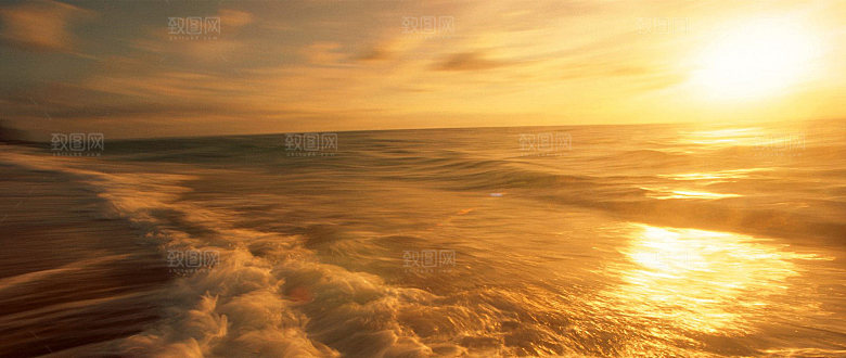 大海天空海面海景夕阳朝霞黄昏落日晚霞