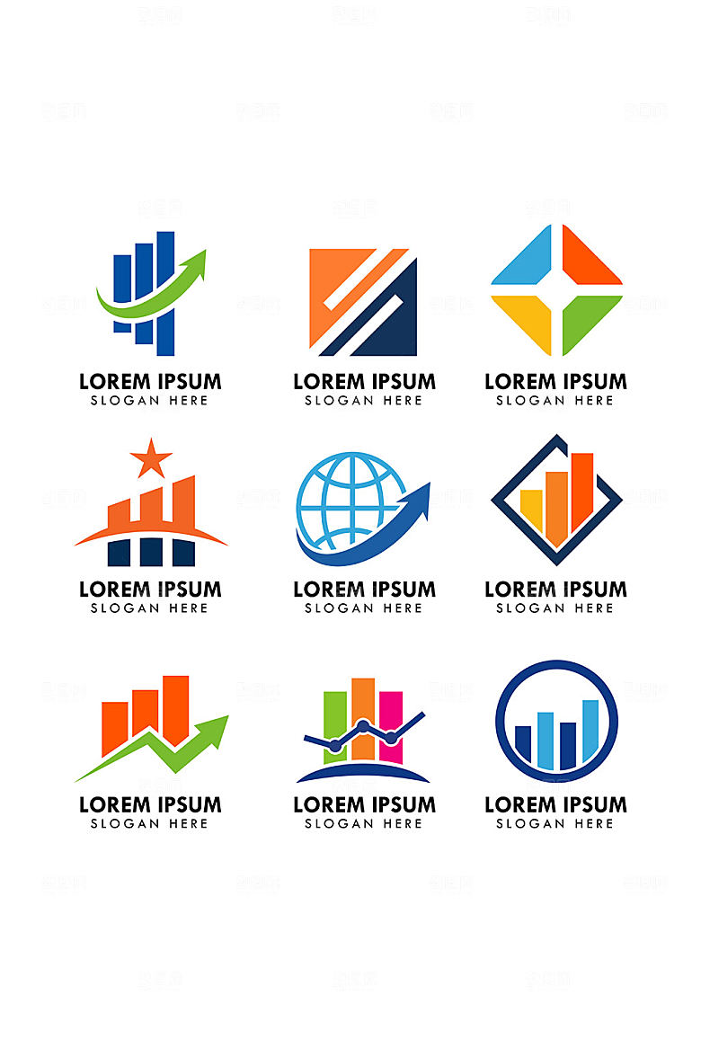 企业LOGO模板矢量元素