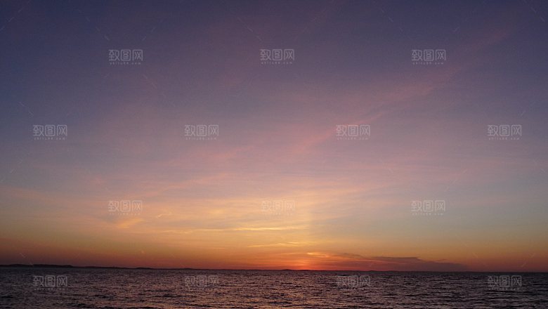 大海天空海面海景夕阳朝霞黄昏落日晚霞