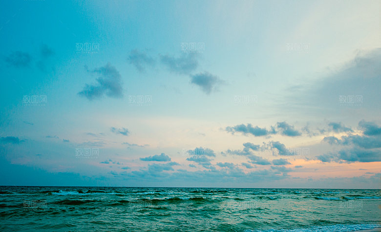 大海天空海面海景夕阳朝霞黄昏落日晚霞