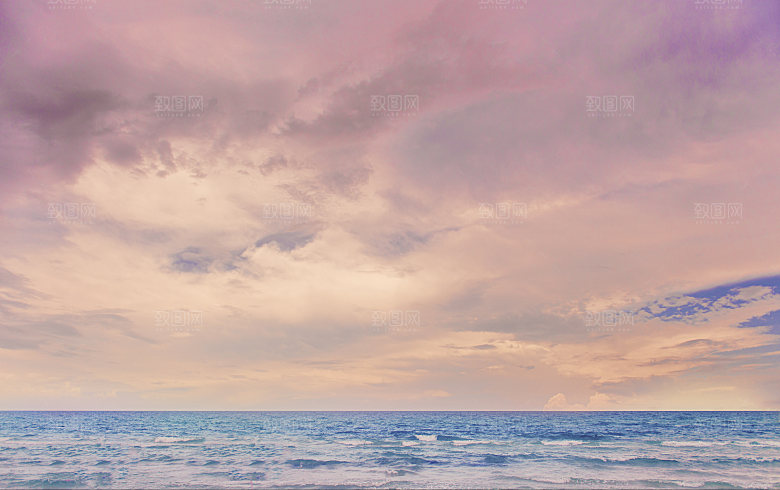 大海天空海面海景夕阳朝霞黄昏落日晚霞
