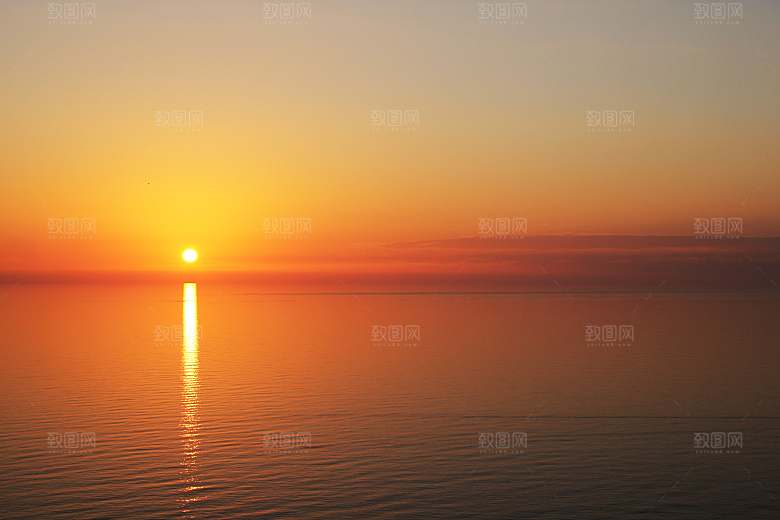 大海天空海面海景夕阳朝霞黄昏落日晚霞