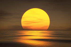 大海天空海面海景夕阳朝霞黄昏落日晚霞