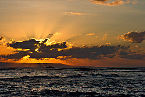 大海天空海面海景夕阳朝霞黄昏落日晚霞