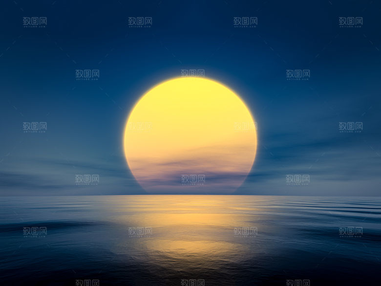 大海天空海面海景夕阳朝霞黄昏落日晚霞