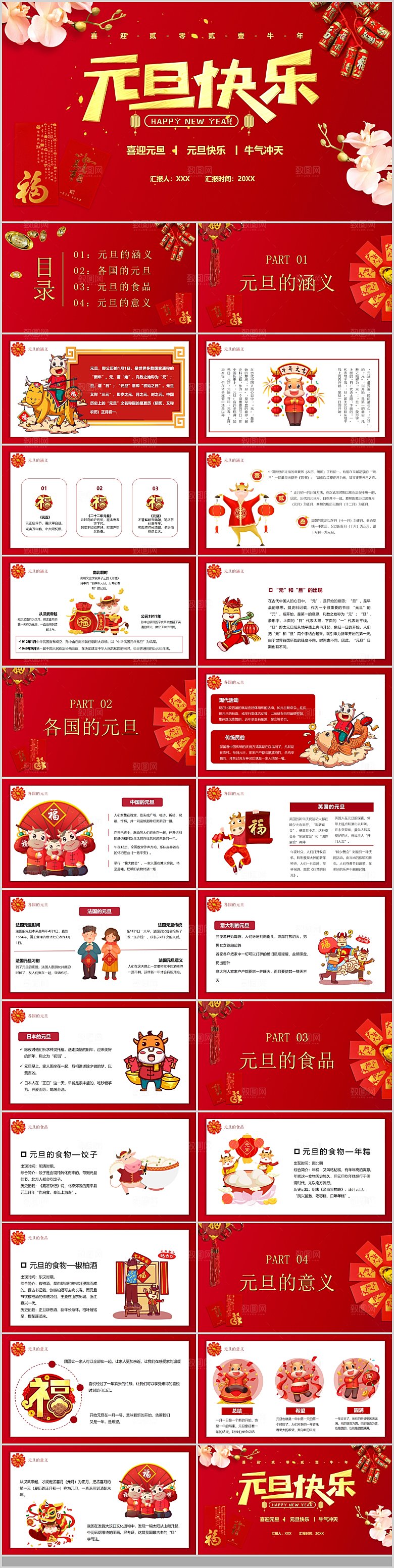 2024元旦联欢晚会PPT总结学校晚会