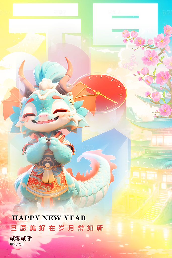 新年宣传推广海报