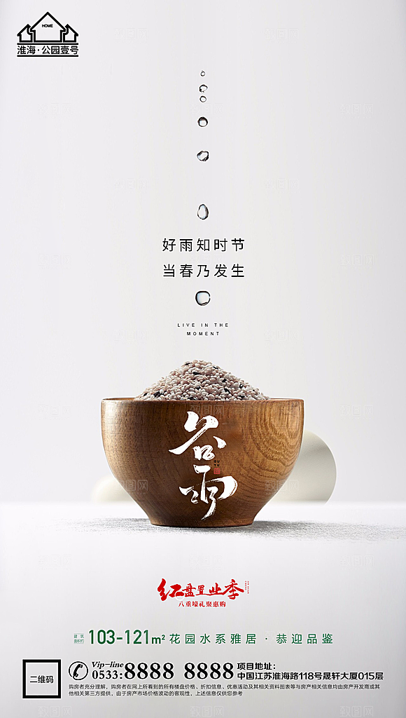 谷雨宣传推广海报