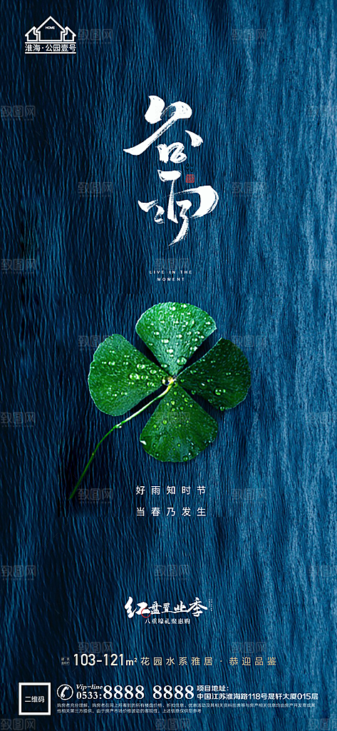 谷雨宣传推广海报