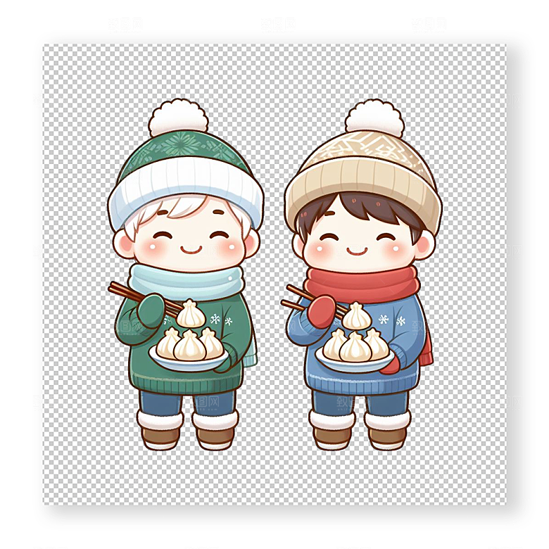 中国风儿童创意插画